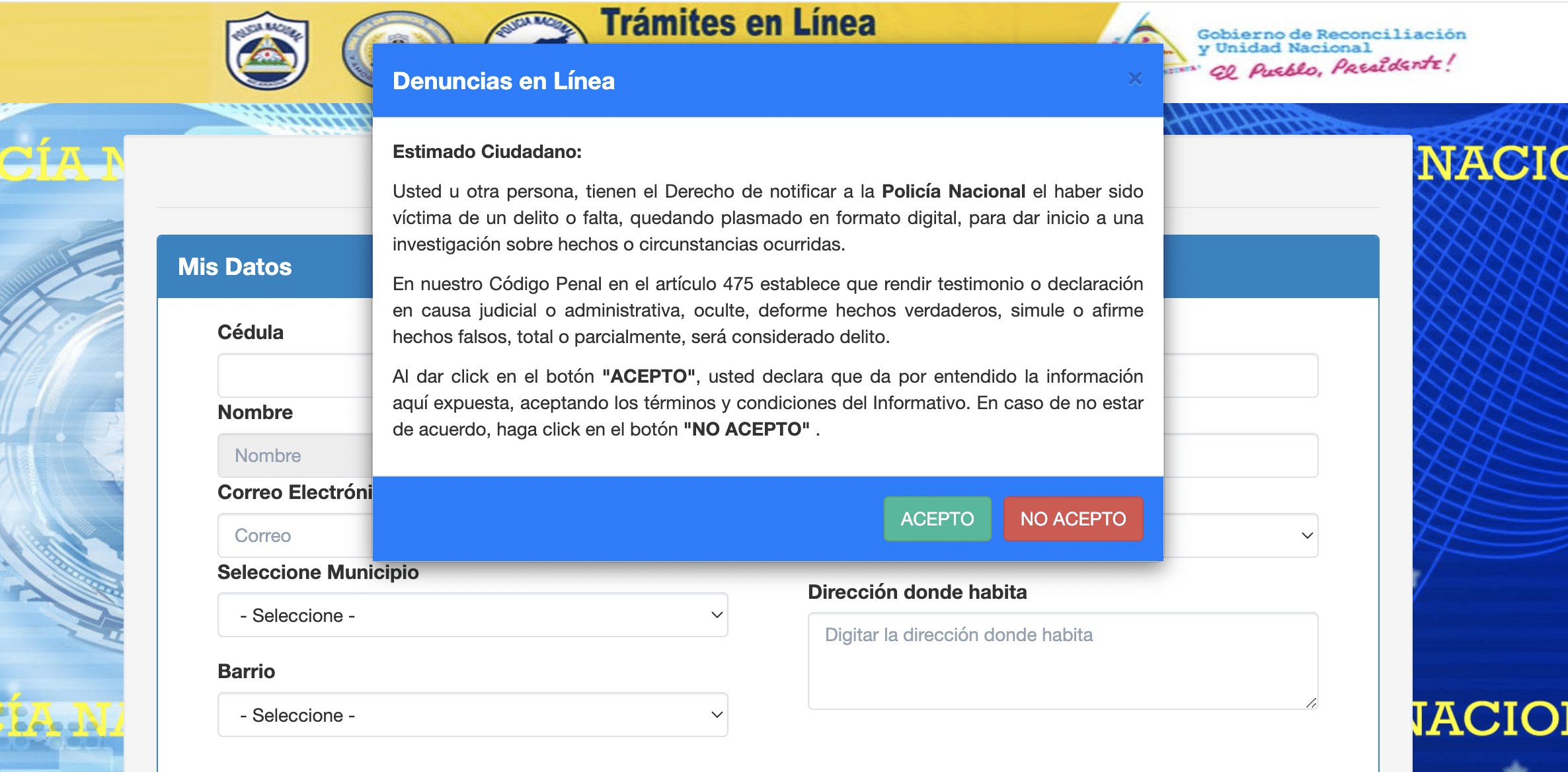 ¿Cómo el sistemas de denuncias anónimas en línea de la Policía Nacional pone en peligro a personas inocentes?